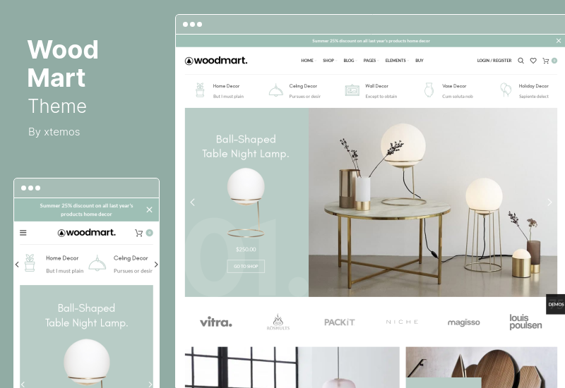 Tema WoodMart - Tema WooCommerce multiuso