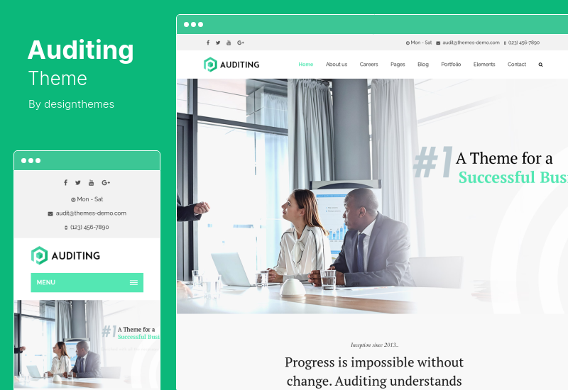 Auditing Theme - Accounting Consultant, Finance WordPress 主题