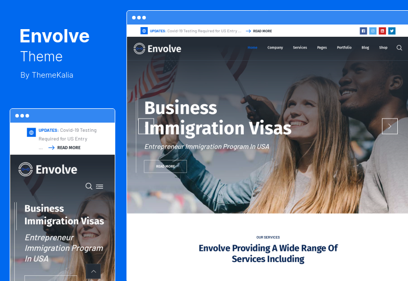 Envolve Theme - 咨询业务 WordPress 主题