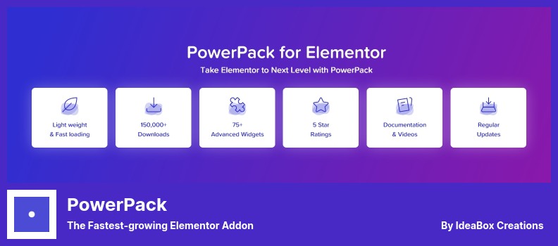 PowerPack Eklentisi - En Hızlı Büyüyen Elementor Eklentisi