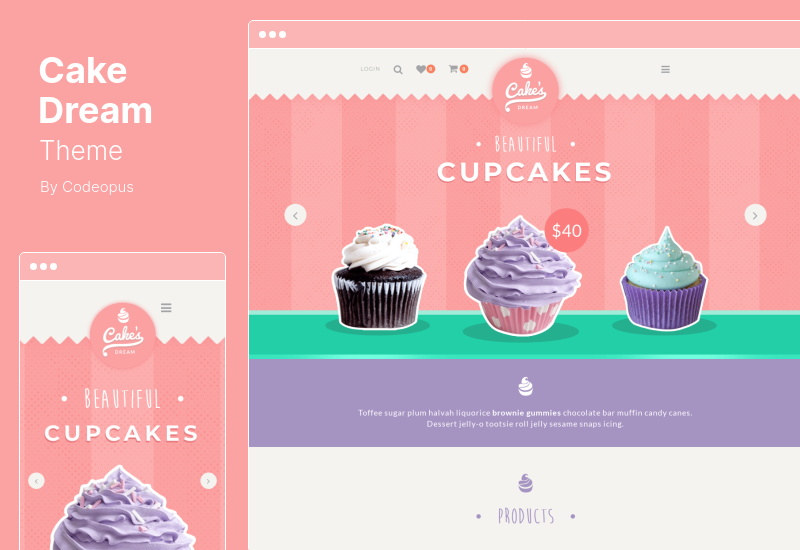 Tema Cake Dream - Temă WordPress și WooCommerce receptivă