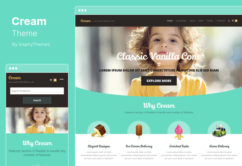 Cream Theme - Tema WordPress WooCommerce