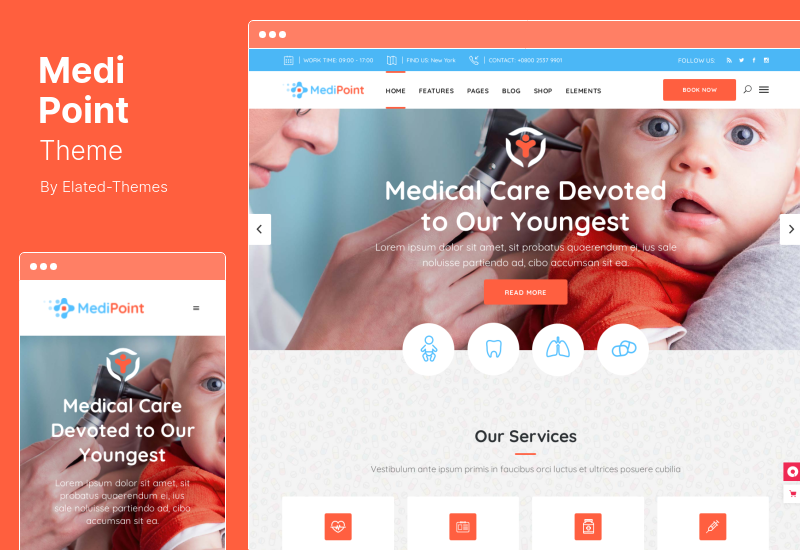 ธีม MediPoint - ธีม Doctor WordPress