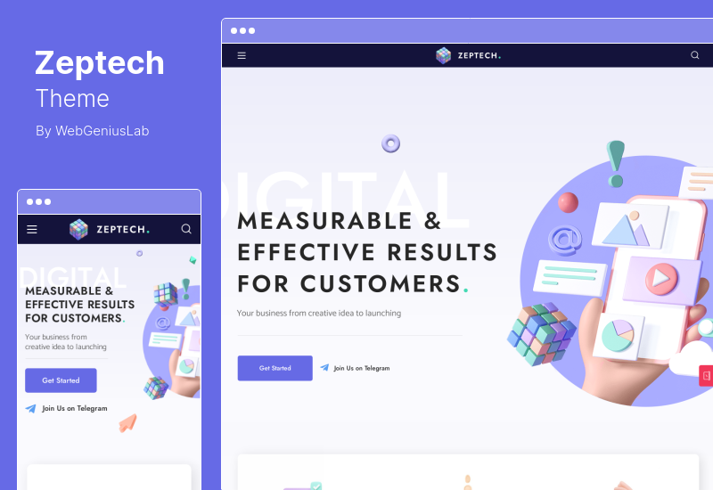 Zeptech Theme - ธีม WordPress ที่ปรึกษาธุรกิจ