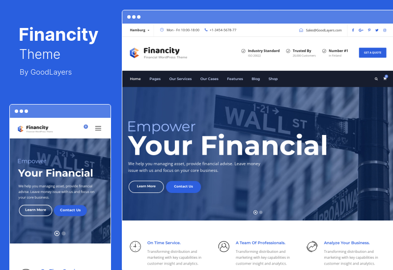 ธีม Financity - ธีม WordPress ธุรกิจการเงินและการเงิน