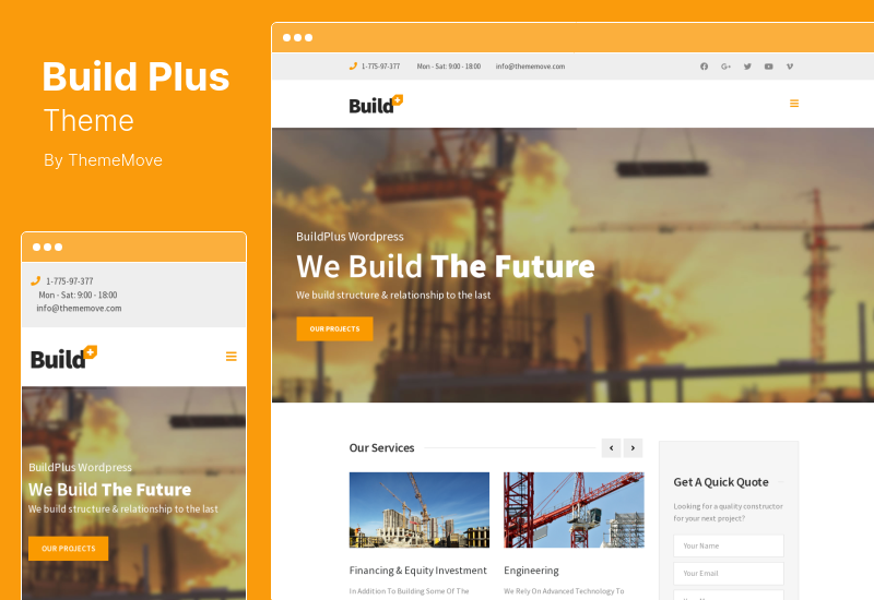 BuildPlus テーマ - エンジニアリング 建設 建物 WordPress テーマ