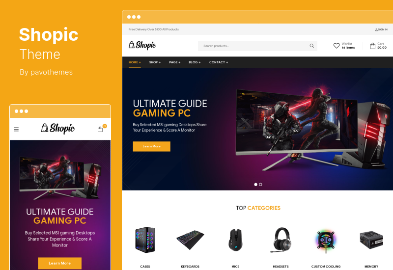 Tema Shopic - Tema WordPress WooCommerce Multistore