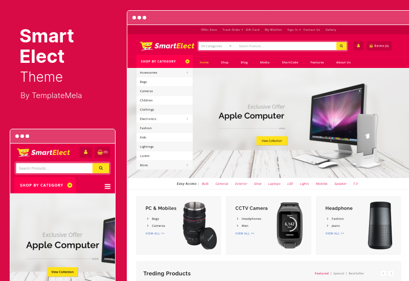 Tema SmartElect - Tema multifuncțională WooCommerce