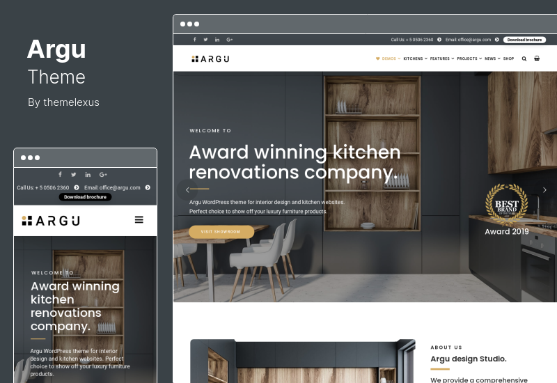 Argu Theme - ธีม WordPress ออกแบบตกแต่งภายใน