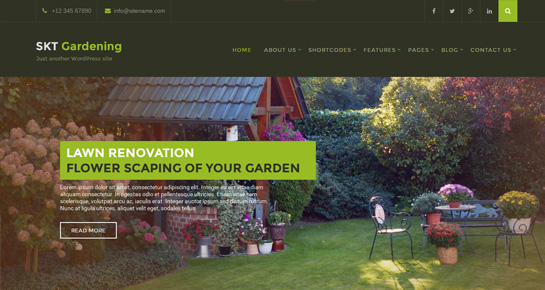 WordPress-Theme für Garten- und Landschaftsbau