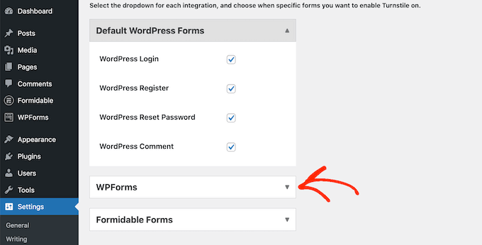 การรวม Cloudflare เข้ากับ WPForms และฟอร์มที่น่าเกรงขาม