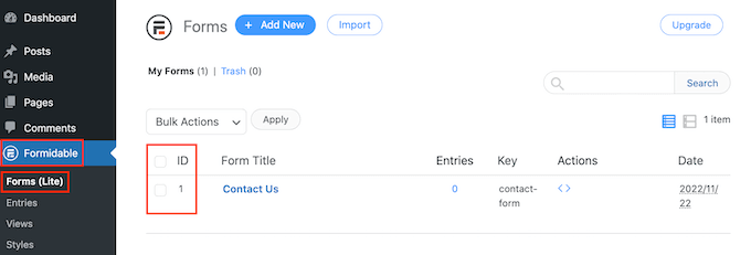 แบบฟอร์มที่สร้างขึ้นโดยใช้ปลั๊กอิน WordPress Forms ที่น่าเกรงขาม