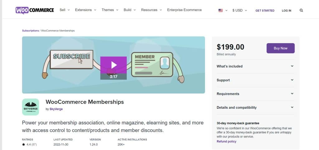 عضوية WooCommerce