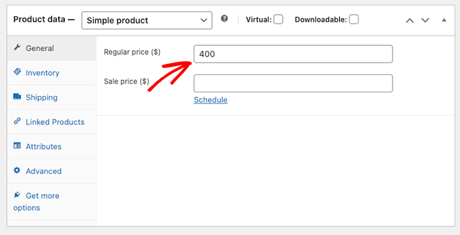 Add product data