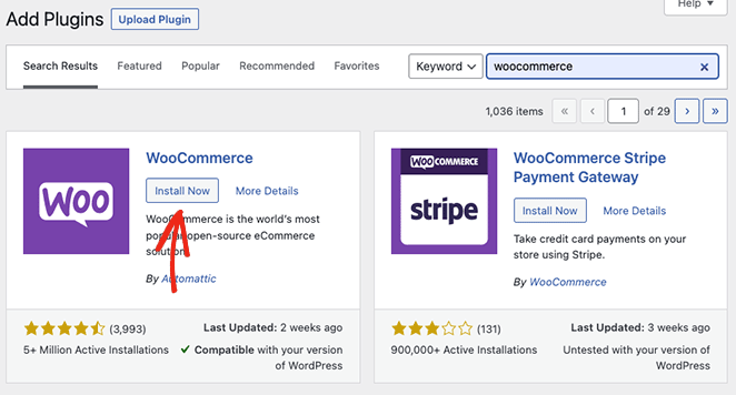 Install WooCommerce