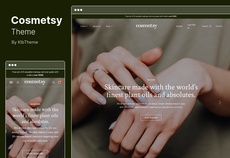 Cosmetsy Theme - ธีมความงามร้านเครื่องสำอาง WordPress