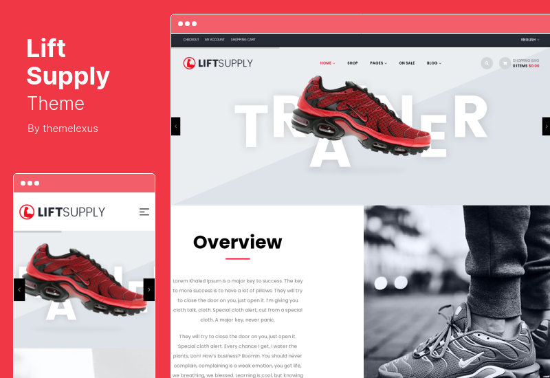 LiftSupply 主題 - 單一產品 WooCommerce WordPress 主題