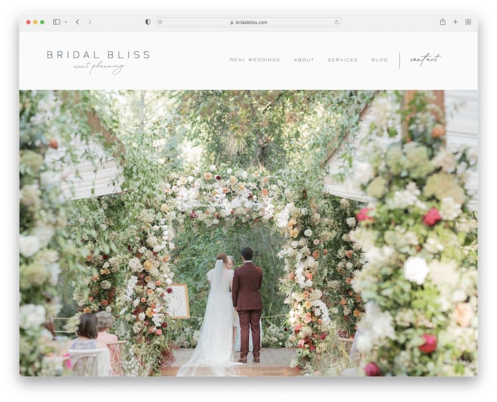 sitio web de bodas bridal bliss