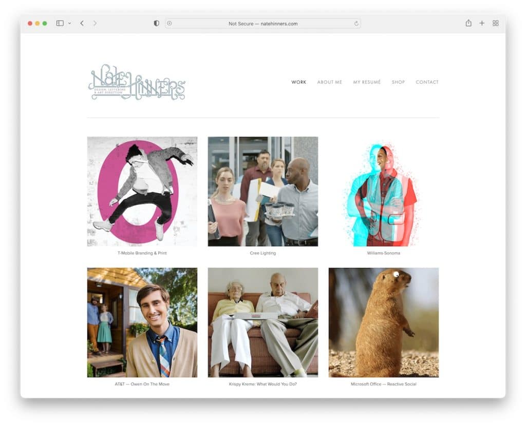 site-ul web de reluare a nate hinkers