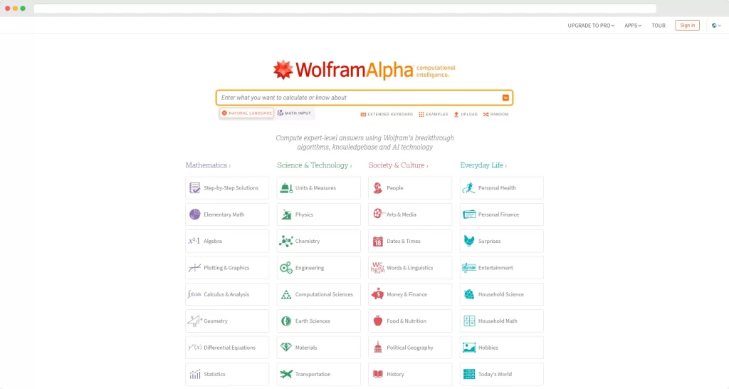 WolframAlpha