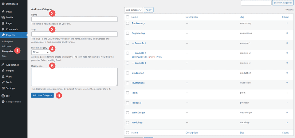 Configuración de proyectos de WordPress