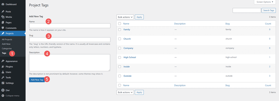 WordPress プロジェクトの設定