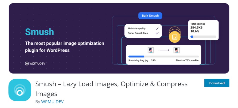 ปลั๊กอินเพิ่มประสิทธิภาพภาพ Smush สำหรับ WordPress