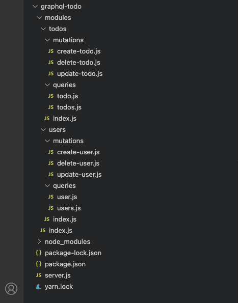 graphql-todo의 파일 목록입니다.