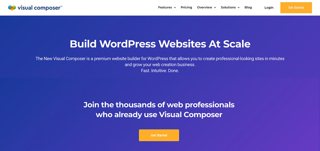 Visual Composer-Homepage