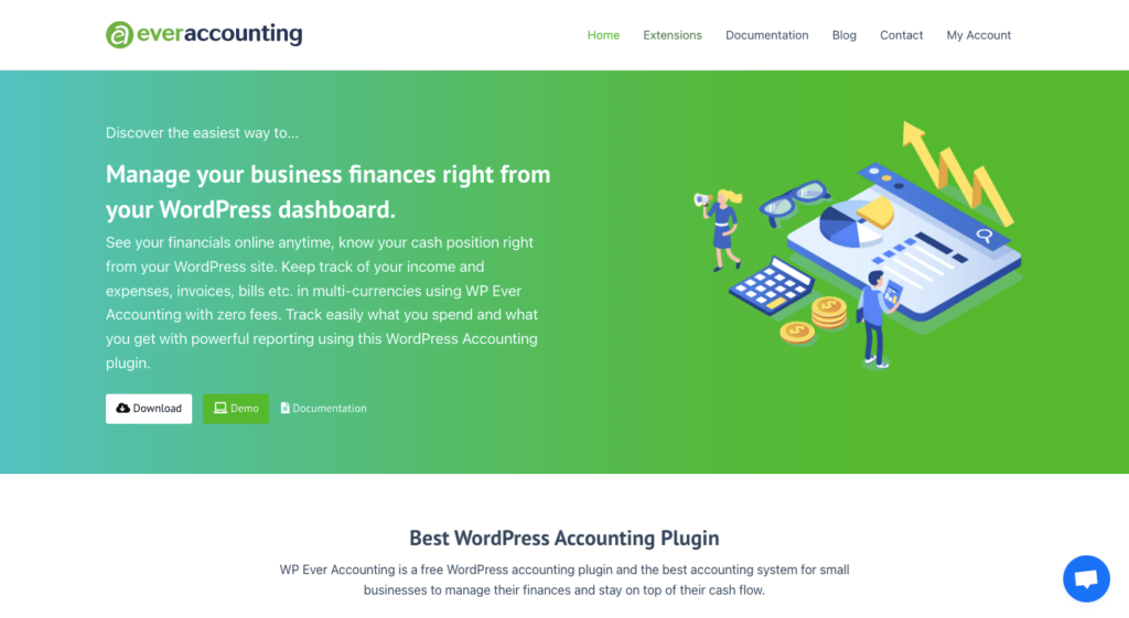 البرنامج المساعد wp-ever-Accounting-plugin