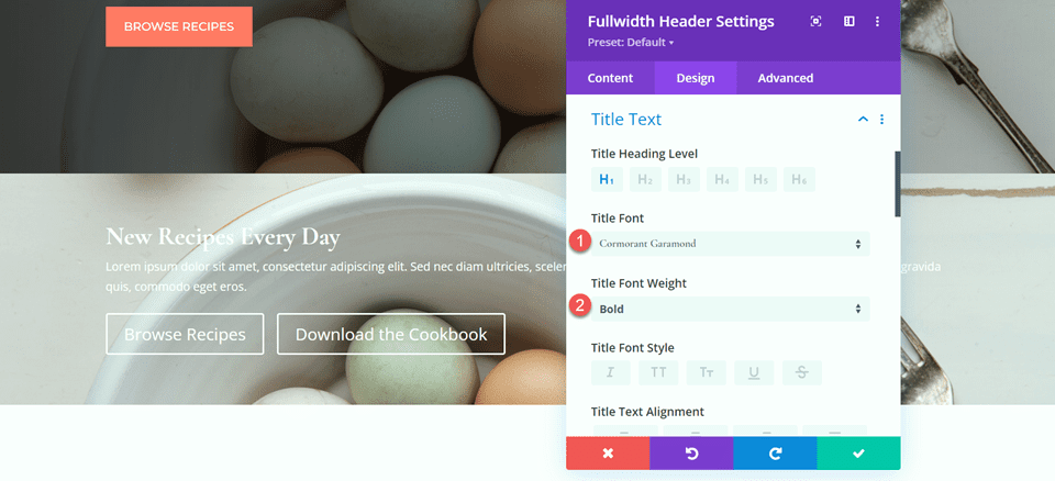 Divi Fullwidth Header متدرج تخطيط الخلفية 1 خط العنوان