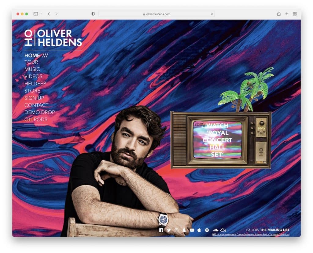 site do dj oliver holdens