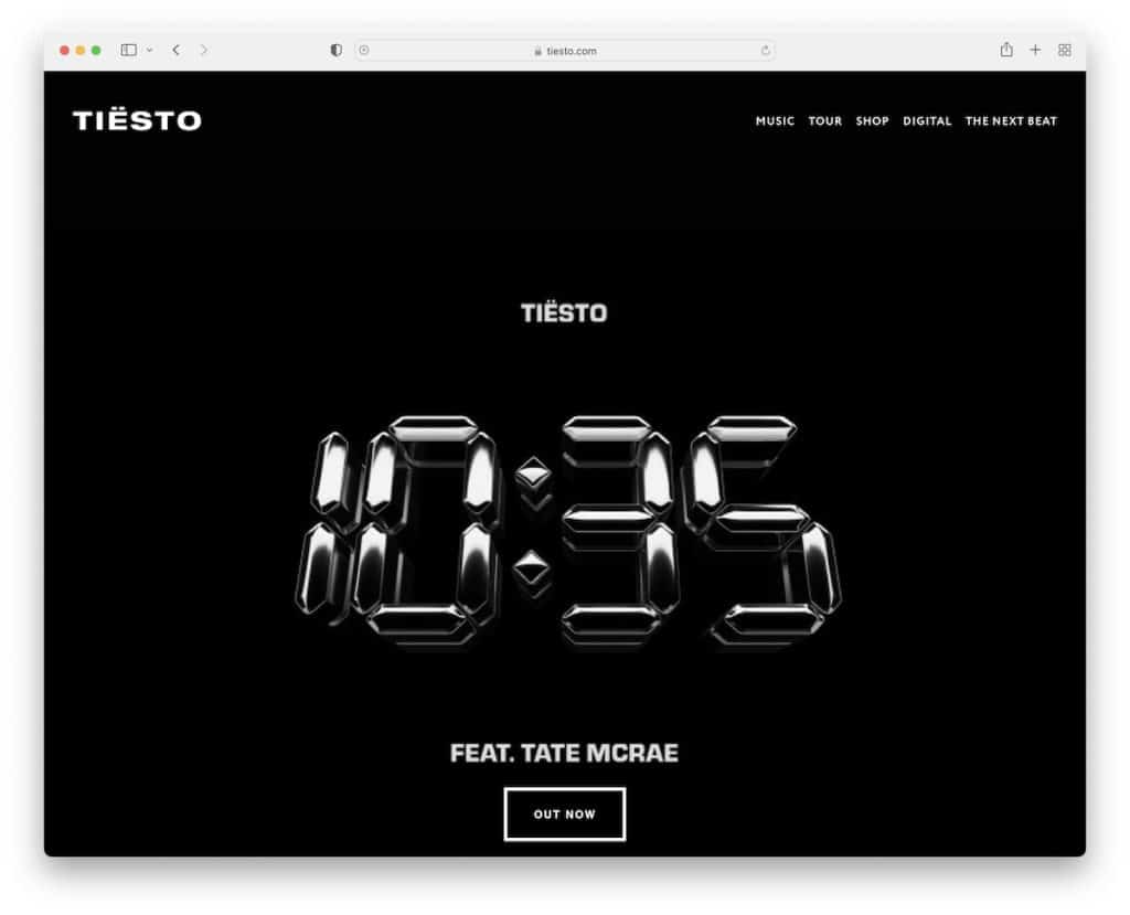 tiesto dj-Website