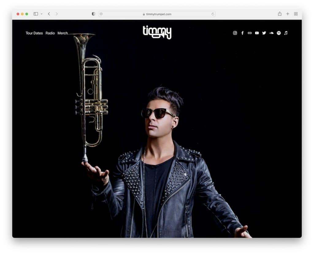 Timmy Trumpet DJ-Website