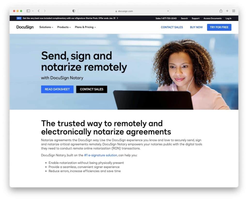 docusign Notar-Website