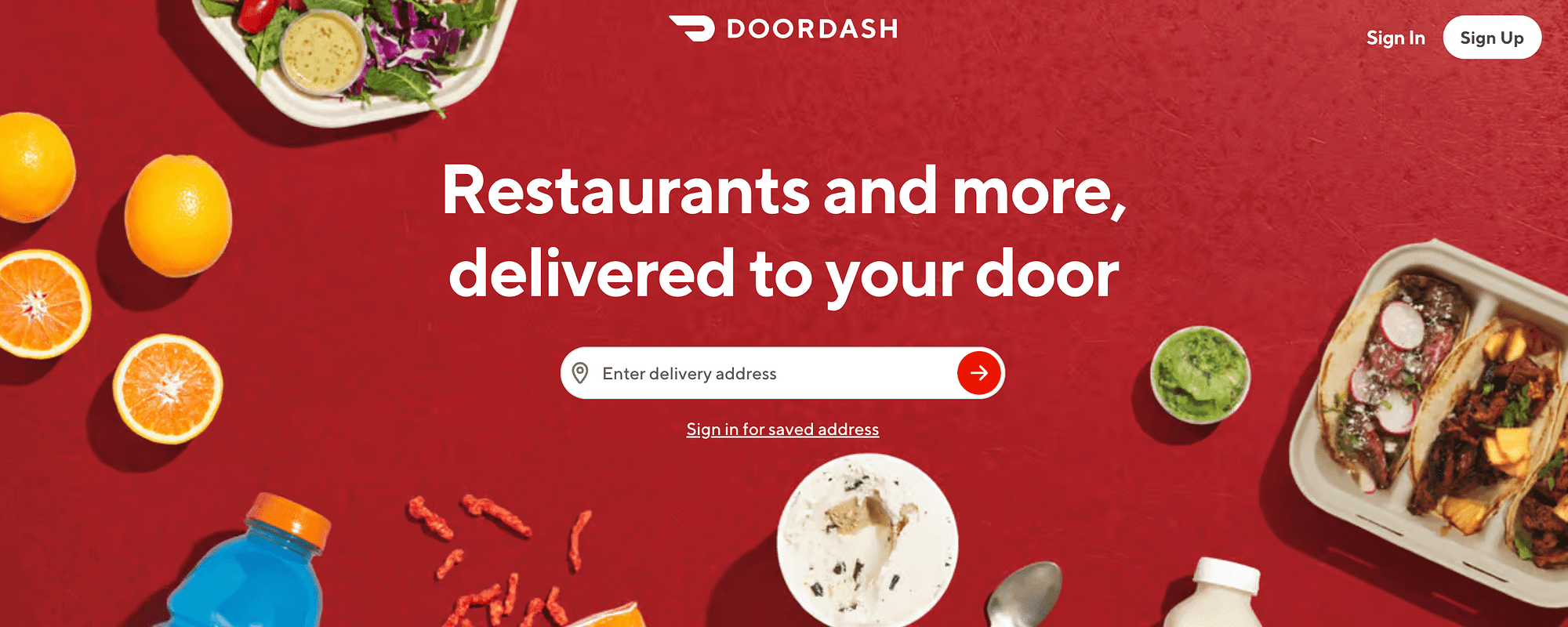 Door Dash 做聖誕促銷創意