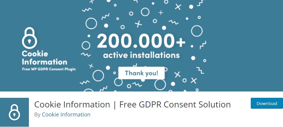 クッキー情報 |無料の GDPR 同意ソリューション