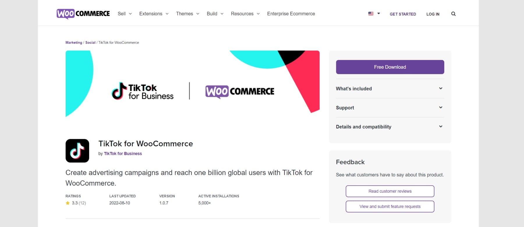 WooCommerce TikTok 營銷擴展