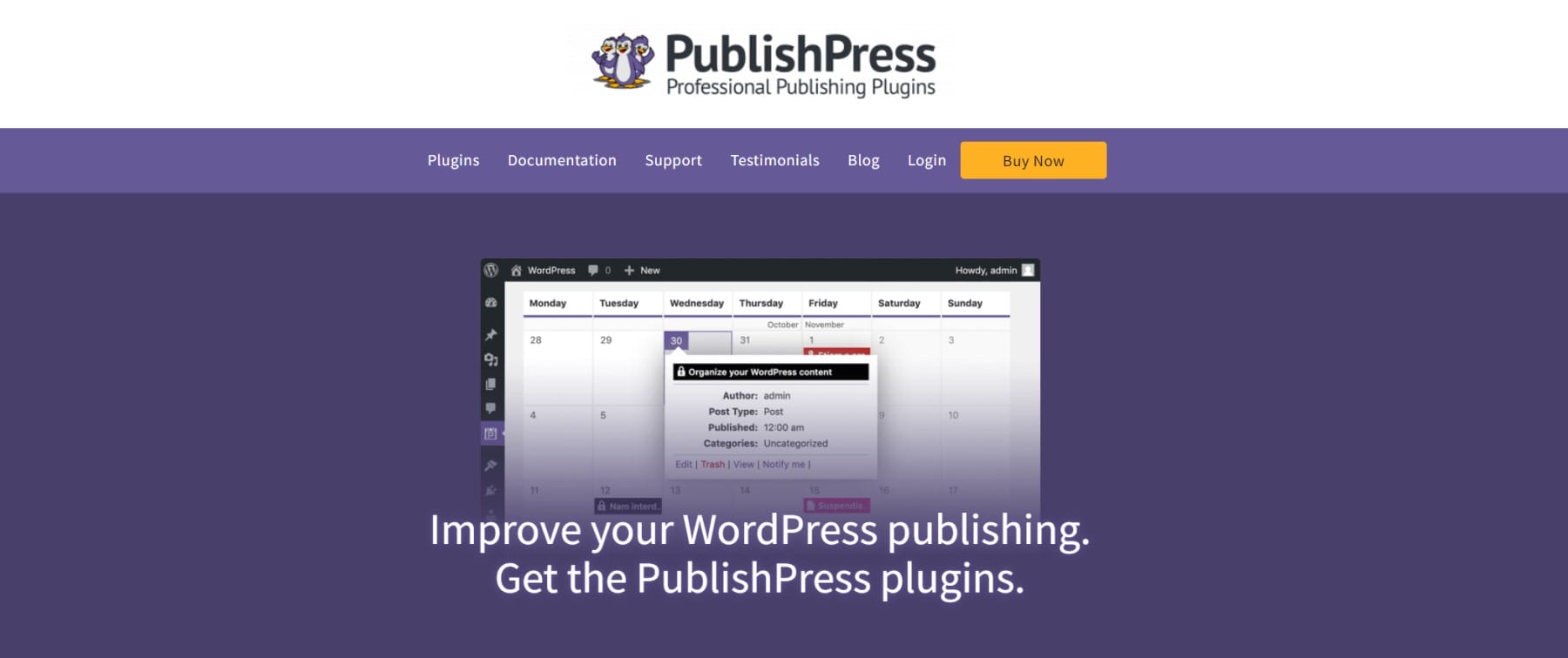 Plugin Kalender Editorial PublishPress