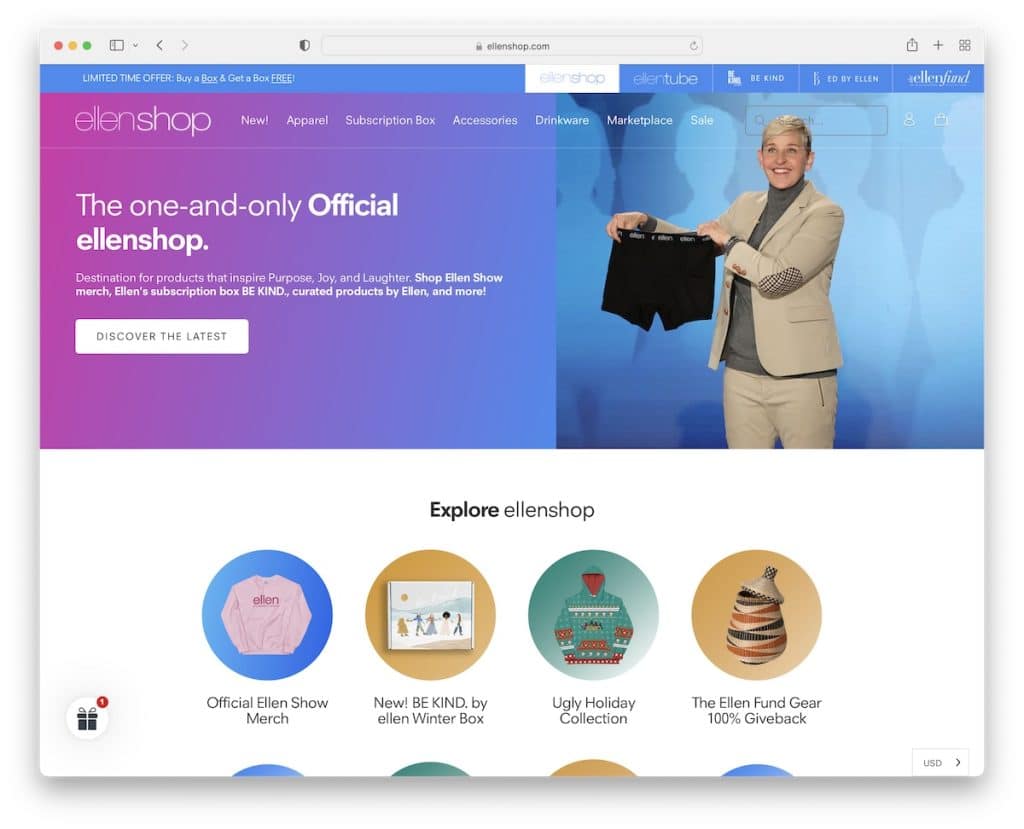 مثال على موقع ellenshop دروبشيبينغ