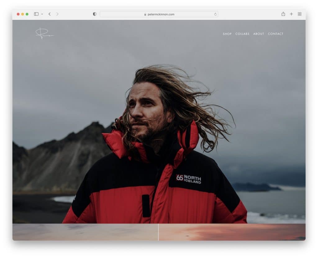 exemplu de site personal peter mckinnon