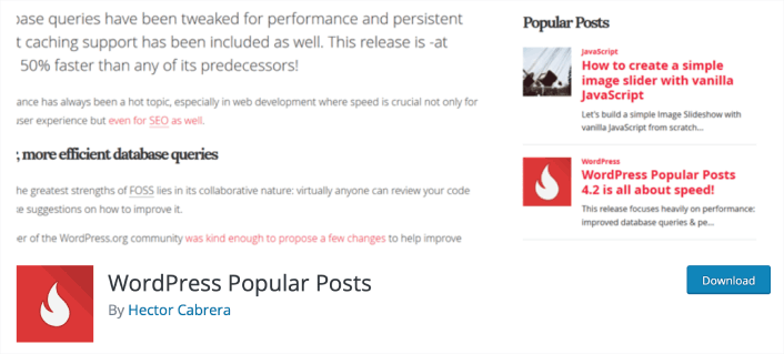 Complemento de publicaciones populares de WordPress