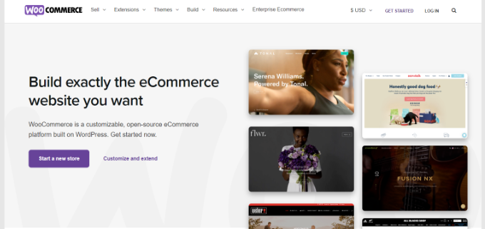 موقع WooCommerce