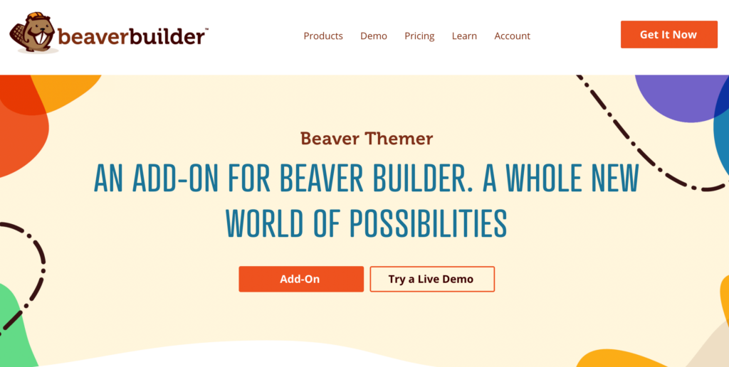 La homepage di Beaver Themer.