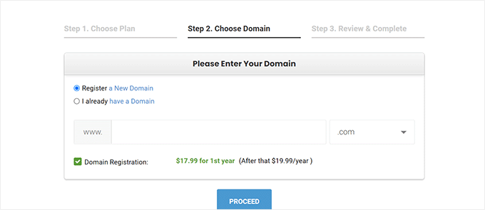 Dapatkan nama domain