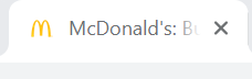 ตัวอย่าง Favicon McDonalds