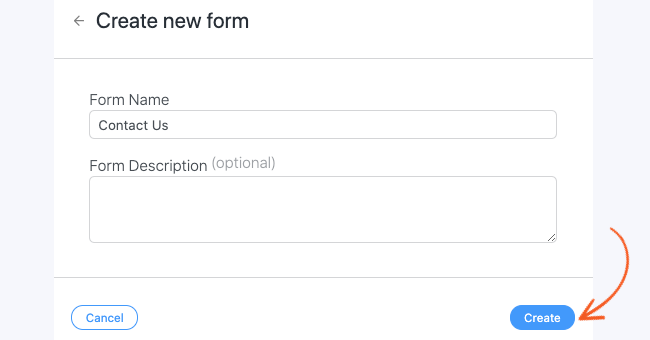 Nadaj swojemu formularzowi nazwę w celach informacyjnych