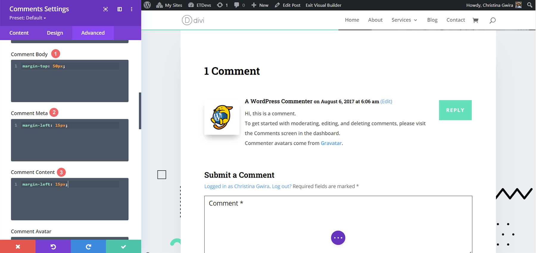 Limpando o avatar do comentário com CSS personalizado