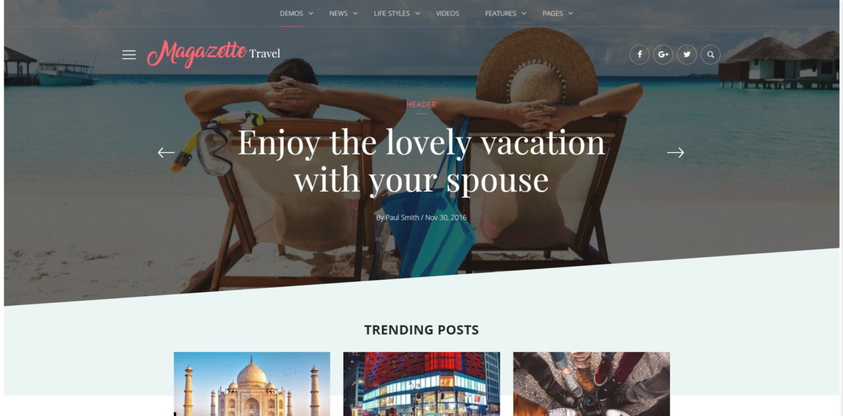 magazette best personal blog wordpress themes