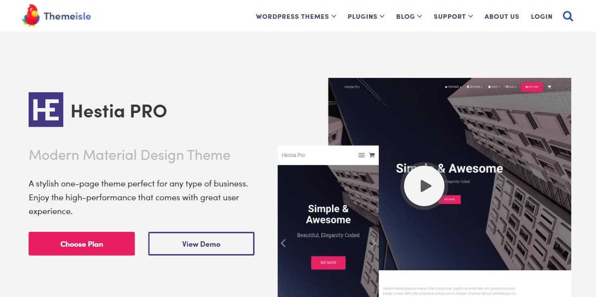 Hestia Pro WordPress 主題